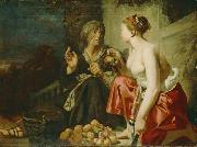 Caesar van Everdingen Vertumnus and Pomona painting